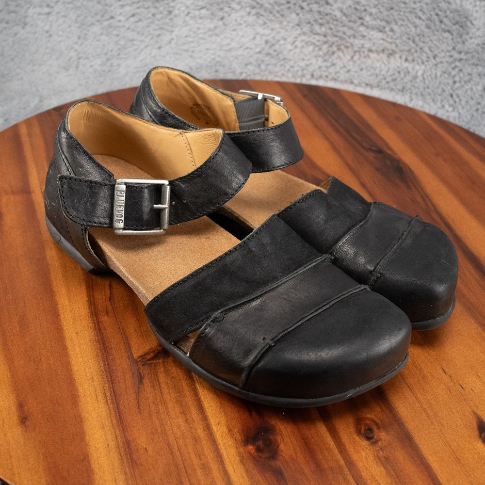 John Fluevog Sarika Peacemaker Closed Toe Mary Jane Type Sandals Womens Size 10
